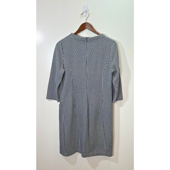 Boden Women’s Shift Dress Size M 10 Blue White Polka Dot Preppy Classic Business - Picture 2 of 8